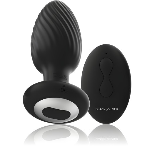 Black&silver - Wells Rotator Anal Plug