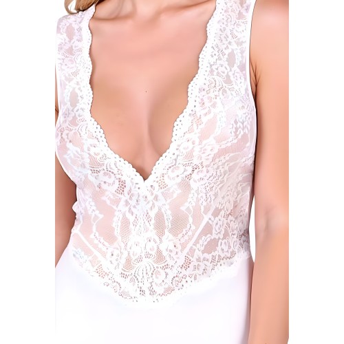 Passion Evalie Body White L/XL