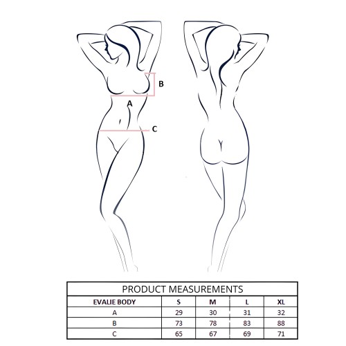 Passion Evalie Body White L/XL