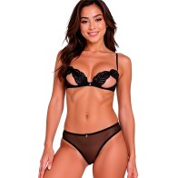 Passion - íntimari Set Sujetador + Bragas Negro L/XL