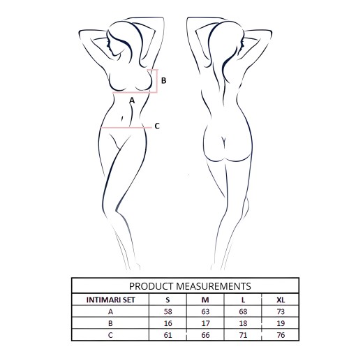 Passion Intimari Set Bra + Brief Black L/XL