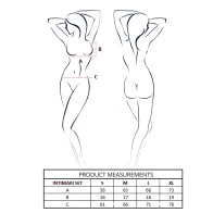 Passion - íntimari Set Sujetador + Bragas Negro L/XL