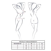 Passion Belissana Set Bra + Thong Violet S/M