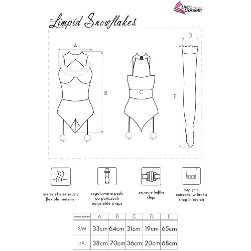 Conjunto Limpid Snowflakes - Livco Corsetti Fashion