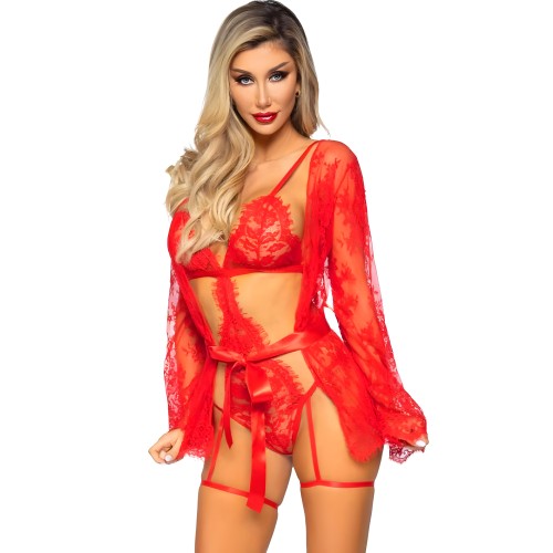 Leg Avenue 86123 Body + Robe Set