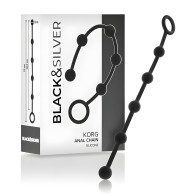 Black&Silver Korg Anal Beads for Beginners