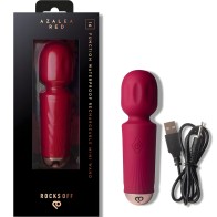Rocks-off Mini Wand Rechargeable 16 Functions Burgundy