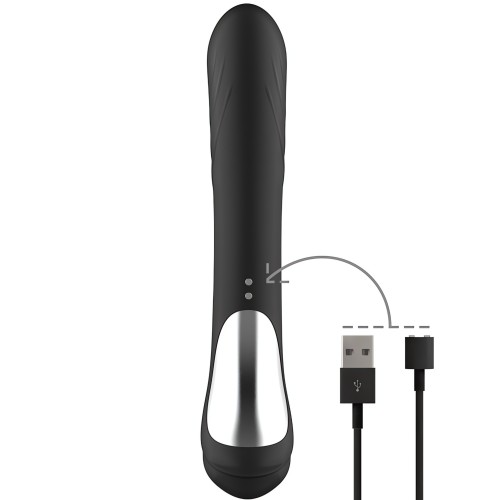 Black&Silver Jamie Rabbit Vibrator