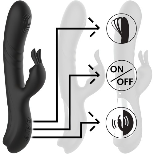 Jamie Vibrador Rabbit Black&Silver