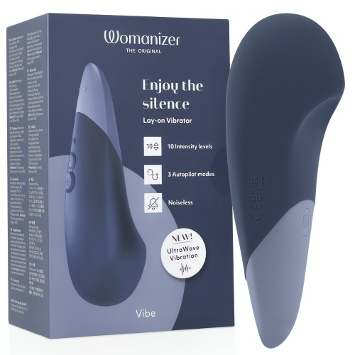 Vibe Silent Lay-on Vibrator Blue | Womanizer