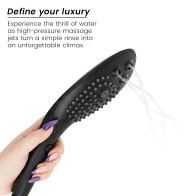 Womanizer Wave Shower Head Clitoral Stimulator - Black