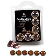 Secretplay - Set 6 Brazilians Balls Chocolate