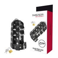 Darkness Vegan Leather Chastity Cage
