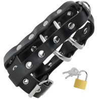 Darkness Vegan Leather Chastity Cage