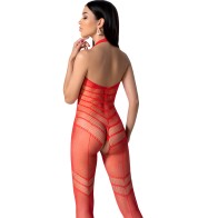 Passion - Bs100 Bodystocking Rojo Talla única