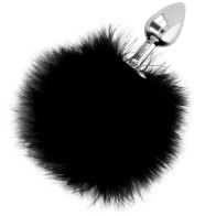 Darkness - Extra Buttplug Anal Con Cola Negro 7 Cm