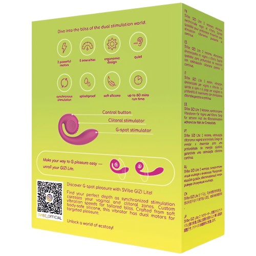 Gizi Lite Dual G-Spot Vibrator in Pink