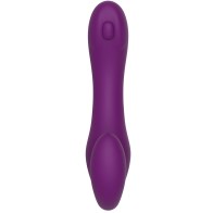 Strapless Strap-on 2-in-1 Vibrator Purple by XOCOON