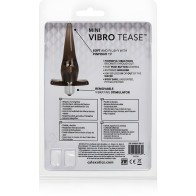 Plug Mini Vibro Tease Vibrador Negro