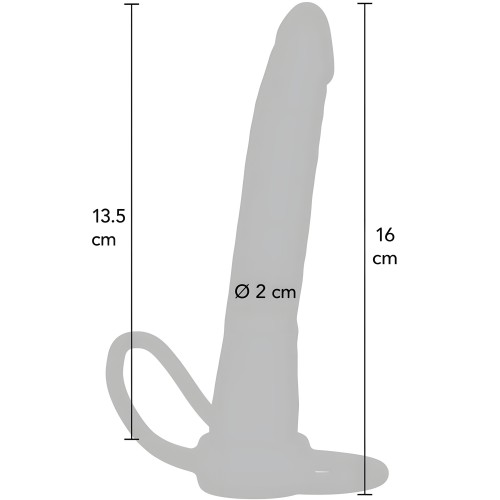 Get Real Double Trouble Penetrador Anal Silicona 16 Cm