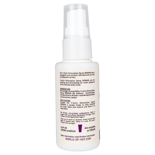 V-activ Spray Estimulante Para Mujer 50 Ml