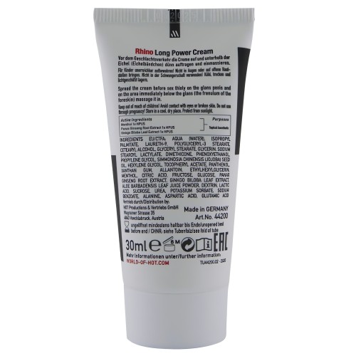 Rhino Long Power Cream 30ml