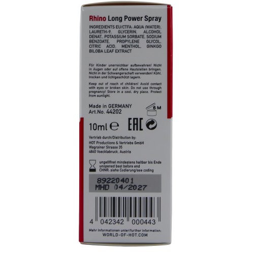 Rhino Long Power Spray 10 Ml