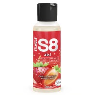 S8 4 En 1 Lubricante Postre Fresa