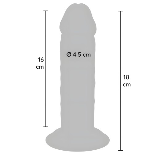 - Dildo Deluxe Dong Grueso De Doble Densidad Tpe 18 Cm