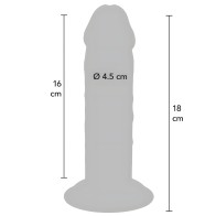 - Dildo Deluxe Dong Grueso De Doble Densidad Tpe 18 Cm