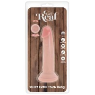 - Dildo Deluxe Dong Grueso De Doble Densidad Tpe 18 Cm