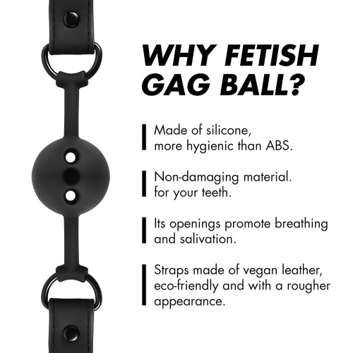 Breathable Silicone Ball Gag - Fetish Submissive