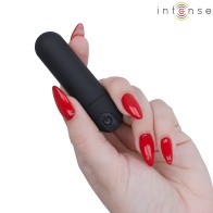 Intense - Karen Mini Bala Vibradora 10 Modos Recargable Negro