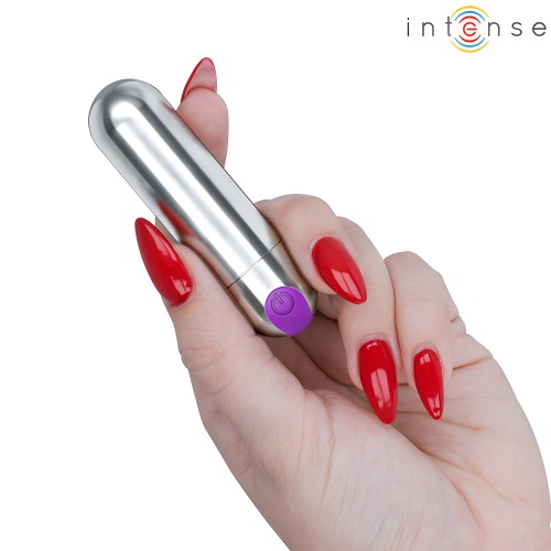 Intense - Karen Mini Bala Vibradora 10 Modos Recargable Plateado
