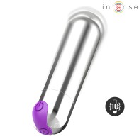 Intense - Karen Mini Bala Vibradora 10 Modos Recargable Plateado