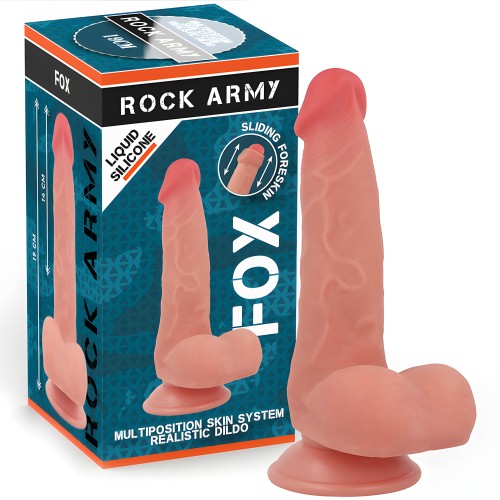 Rock Army - Fox Realistic Dildo Dual Density Liquid Silicone 19 cm