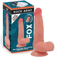 Rockarmy - Fox Dildo Realista Ddual Density Liquid Silicone 19 Cm -o- 3.2 C