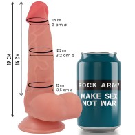 Rockarmy - Fox Dildo Realista Ddual Density Liquid Silicone 19 Cm -o- 3.2 C
