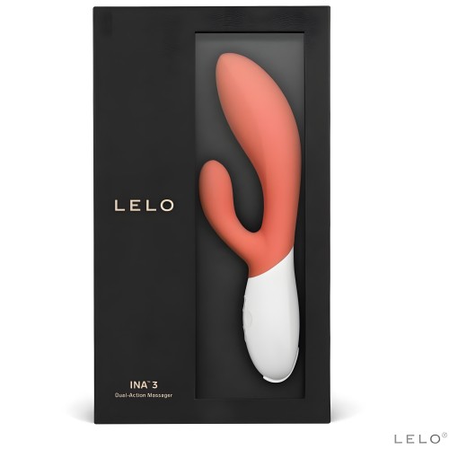 - Ina 3 Vibrador Rabbit Lujo Coral