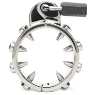 Metal Hard Anti-Erection Chastity Ring