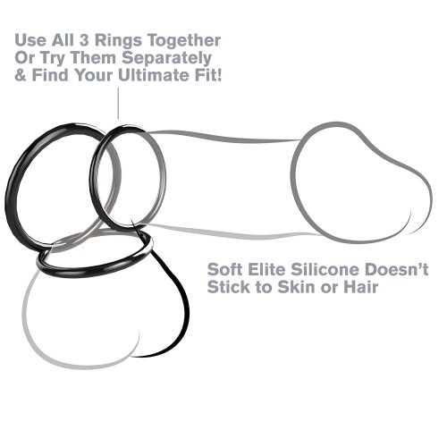 Fantasy C-ringz Stamina Silicone Ring Set
