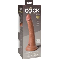 - élite Dildo Realístico Silicona 17.8 Cm Caramelo