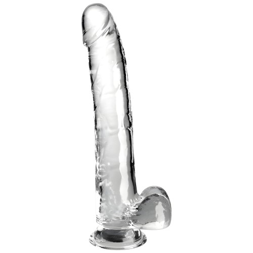- Clear Dildo Con Testículos 24.8 Cm Transparente