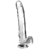 King Cock Clear Dildo with Balls 24.8 cm
