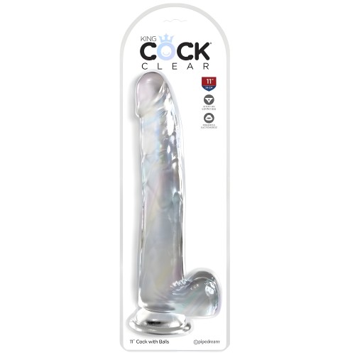 - Clear Dildo Con Testículos 24.8 Cm Transparente