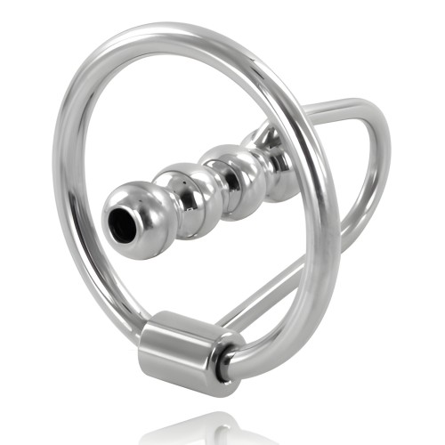 Metal Hard - Gland Ring with Urethral Plug 30mm