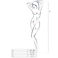 Passion Woman Bs057 Bodystocking White One Size