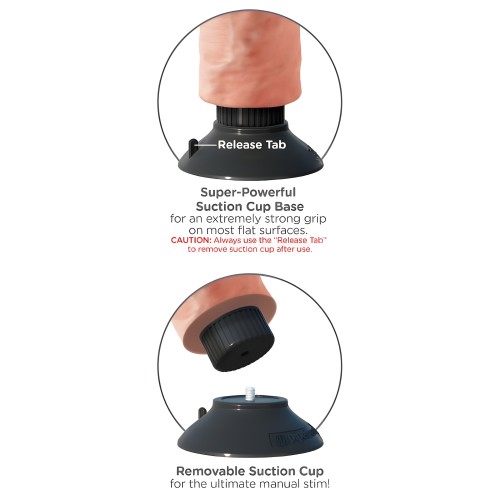 King Cock Dildo Vibrator 25.5 cm Natural