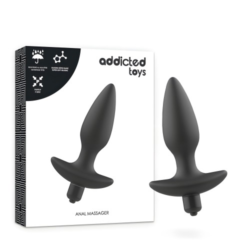 Addicted Toys Vibrating Anal Plug Black