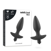 Addicted Toys Vibrating Anal Plug Black